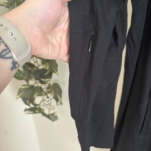 Athleta Athletic Long Sleeve Balance Midi Dress Black Women’s Size 2x - Picture 6 of 10